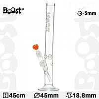 Бонг трубка стеклянная BOOST Cane H:45cm-?: 45mm-SG:18,8mm