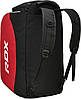 Спортивна сумка RDX R1 Duffel Bag with Backpack Straps Black/Red, фото 4