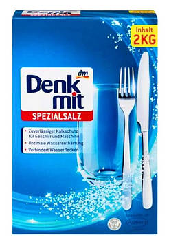 Сіль для посудомийних машин Denkmit Spezialsalz, 2 кг, 6 шт/ящ