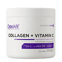 Коллаген с витамином C OstroVit Collagen + Vitamin C (200 г, без вкуса)
