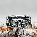 Чоловіча сталева каблучка PHOENIX 20 перстень з медичної нержавіючої сталі 316L, фото 3