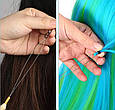 Петля для нарощування та плетіння волосся для витягування пасом волосся дредів одягання кілець намистин капсул, фото 5