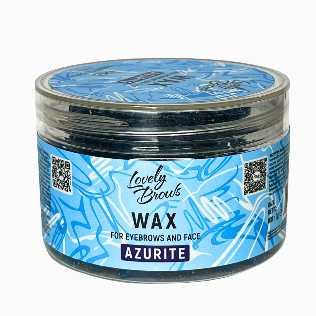 Віск для депіляції брів і обличчя | Lovely Brows Azurite | Блакитні гранули |100 г