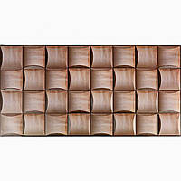 3D(3Д) Панель ПВХ (Декоративная Плитка) 96см*48см*4мм Шоколадная Плитка