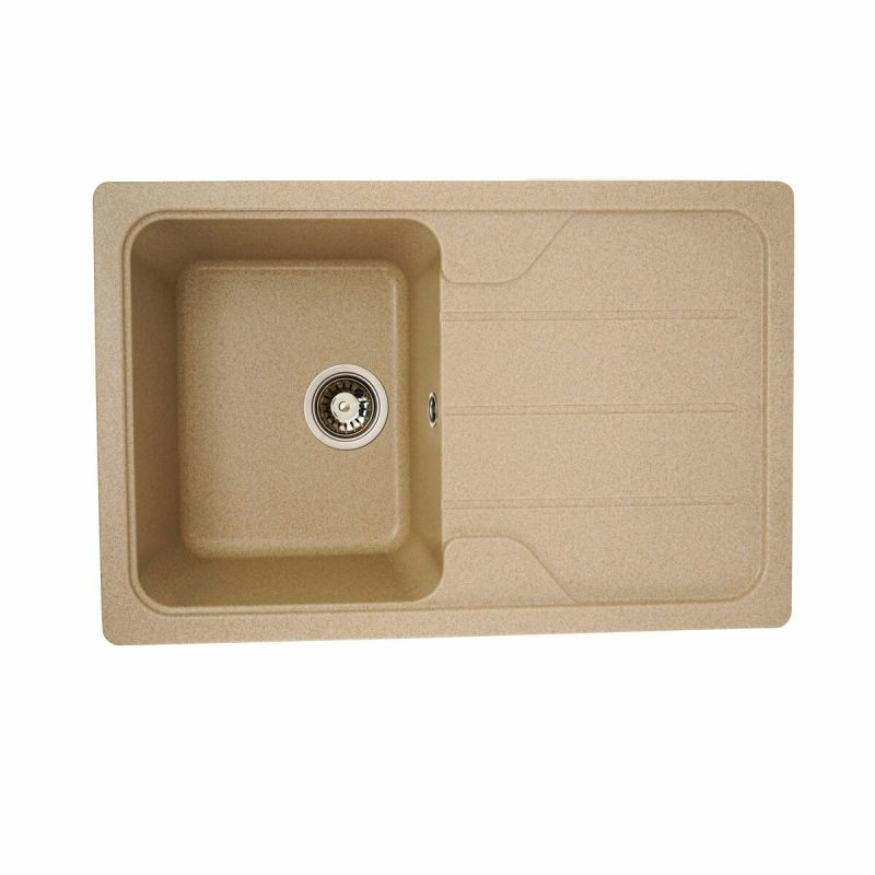Кухонна мийка Platinum 7850 VERONA матова Сафарі, фото 1