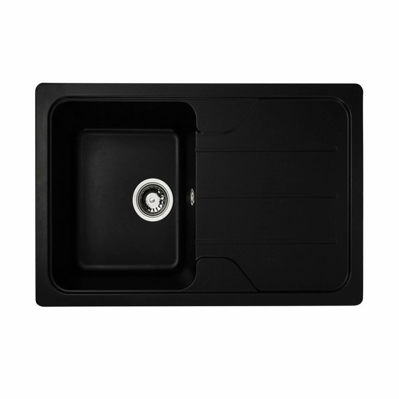 Кухонна мийка Platinum 7850 VERONA матова Чорна, фото 1