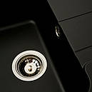 Кухонна мийка Platinum 7850 VERONA матова Чорна, фото 3