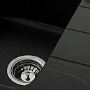 Кухонна мийка Platinum 7850 VERONA матова Чорний металік, фото 3