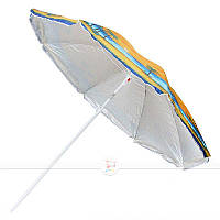 Пляжный зонт с наклоном 200см, солнцезащитный зонт с креплением спиц Ромашка и напынием
