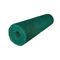 Сетка пластиковая садовая зеленая сота 20х20 мм размеры 1х30 м