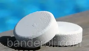 Таблетки для басейну Повільнорозчинний хлор 2 великі таблетки по 200 г Crystal Pool