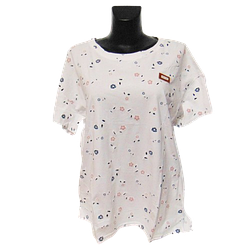 Жіноча футболка батал Metmarch 2499-16 one size біла