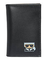 Картхолдер из гладкой кожи Karl Lagerfeld с логотипом оригинал