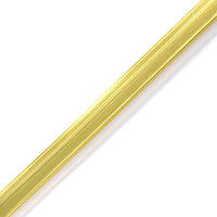 Молдинг ПВХ Самоклеющийся T-образный Гибкий (Декоративная Лента) 3м*12мм*4мм Золото