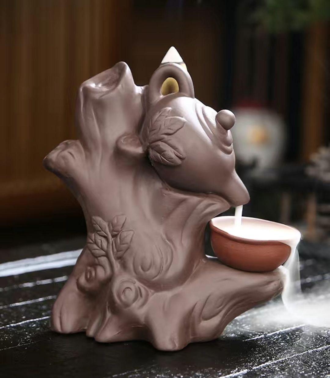 Аромалампа для дому "Рідкий дим" "У стилі китайської чайної церемонії"+20 конусів