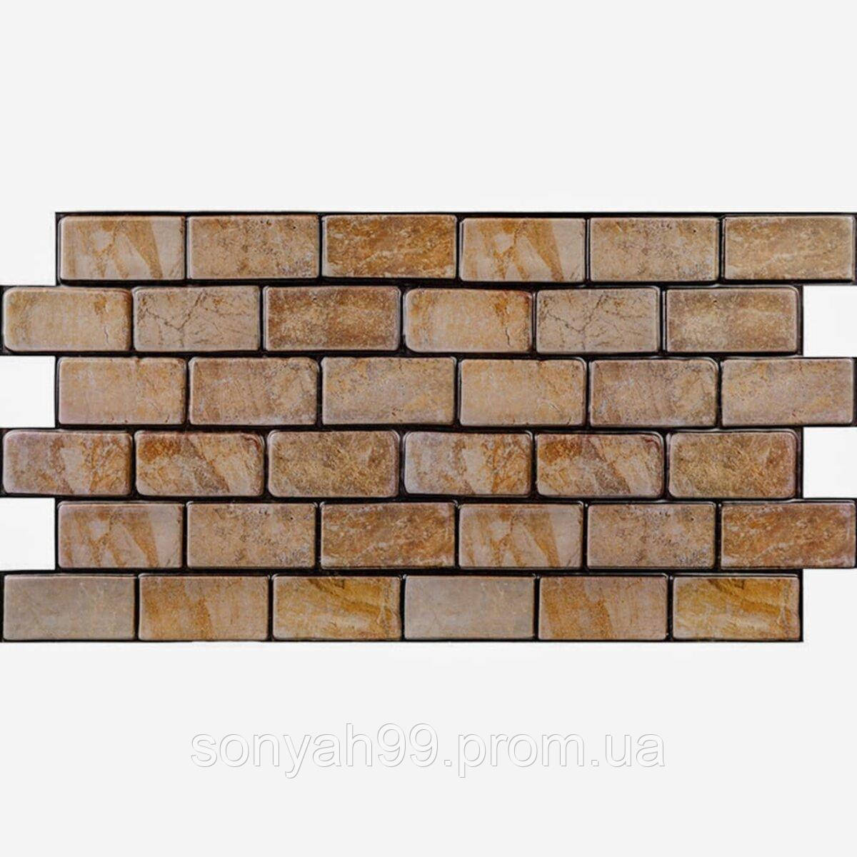 3D (3Д) Панель ПВХ (Декоративная Плитка) 96см*48см*4мм Кирпич под ...