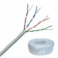 Кабель мережев. FTP Сat.5e KW-Link 4x2x(0,5CCA), сірий, 305м, без коробки