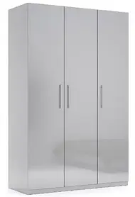 Шафа розпашна 3Д Мегі сірий глянець шиншила/дзеркало Міро Марк