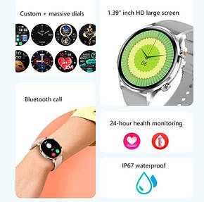 Смарт-годинник Ever Move QS40, Bluetooth, моніторинг серцевого ритму, артеріального тиску, Amazon, Німеччина, фото 2