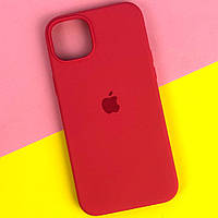 Чехол Silicone Case Full для iPhone 13 Red| Селиконовый чехол на Айфон 13 Красный (Закрытый низ)