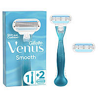 Бритва Gillette Venus Smooth с 2 сменными картриджами (3014260262693)