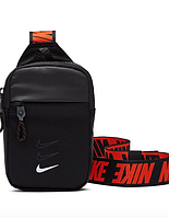 Барсетка Nike Mini Bag Swoosh через плечо Найк сумочка мессенджер Черная