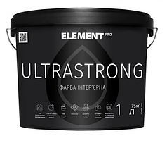 Фарба інтер'єрна для стін ELEMENT PRO ULTRASTRONG (біла В1) 1кг