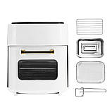 Аерофритюрниця безмасляна 3в1 гриль сушка для фруктів овочів 3500W Zepline ZP-111 мультипіч 15л Біла, фото 4