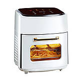 Аерофритюрниця безмасляна 3в1 гриль сушка для фруктів овочів 3500W Zepline ZP-111 мультипіч 15л Біла, фото 6