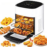 Аерофритюрниця безмасляна 3в1 гриль сушка для фруктів овочів 3500W Zepline ZP-111 мультипіч 15л Біла, фото 2