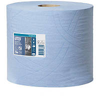 Протирочная бумага Tork Premium, трехслойная, 119 м, голубая, 1 рулон (W1-2)