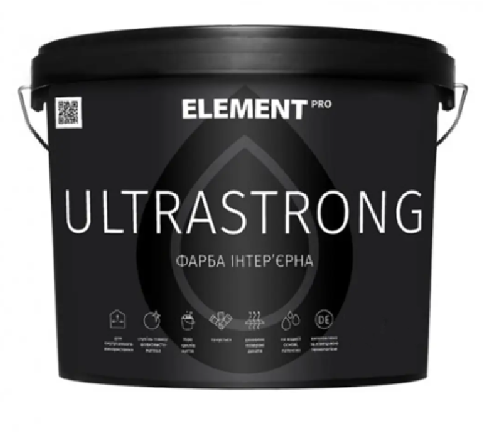 Фарба інтер'єрна для стін ELEMENT PRO ULTRASTRONG (біла В1) 5кг