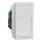 Розетка комп'ютерна RJ45 Schneider Electric Unica New кат.5 UTP 1 модуль білий (NU341018)