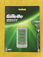 Змінні картриджі Gillette Mach3 Sensitive 5 шт.