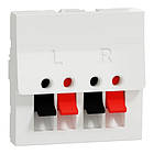 Аудіорозетка Schneider Electric Unica New 2 модулі білий (NU348618)