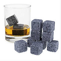 Камені для віскі Whiskey Stone 9 шт + мішечок для зберігання (5512) tn