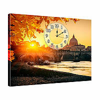 53х72 см Настенные интерьерные часы-картина, Оригинальные подарки для дома, Часы настенные для студии 1222