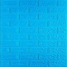 3D панель самоклеюча цегла Синій 700х770х5мм (003-5) SW-00000154