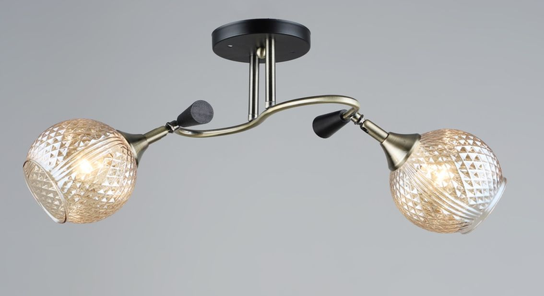 Люстра потолочная на два плафона L540*W185*H240 E27, фото 1