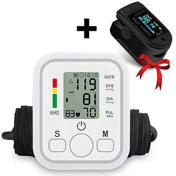 Автоматичний тонометр ARM Style BW-3205 + Подарунок Пульсоксиметр SP2 / Апарат для вимірювання тиску