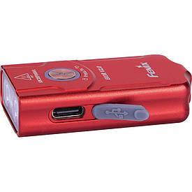Ліхтарик брелок Fenix E03R V2.0 500лм (Червоний)