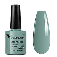 Гель-лак для нігтів Venalisa, №931, колір: сіро-зелений, 7.5 мл