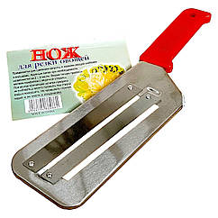 Шатківниця для капусти металева 8,5х29 см червона ручка