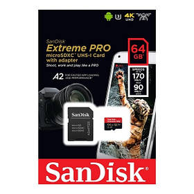 Карта пам'яті SANDISK microSDHC 64 GB C10 170MB/s Exstreme