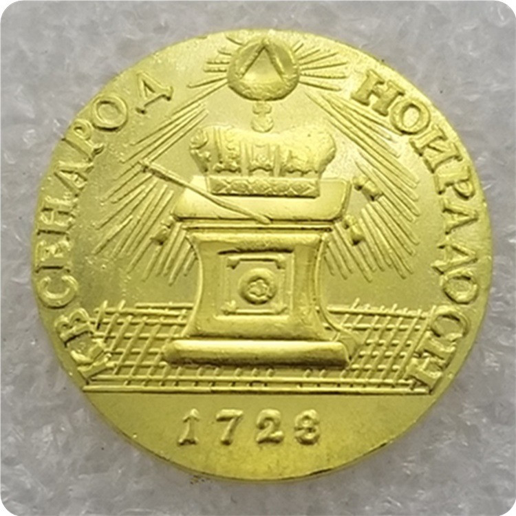 Сувенир Жетон 1728 року До публічної радості коронація Петра 2