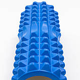 Масажер MS 0857-4-BL (10 шт.) рулон для йоги, розмір 33-13 см, синій, у кульці, фото 2