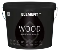 Емаль акрилова для дерева ELEMENT PRO WOOD (біла В1) 0.75 л.