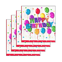 Серветки паперові святкові " Happy Birthday", 20 штук