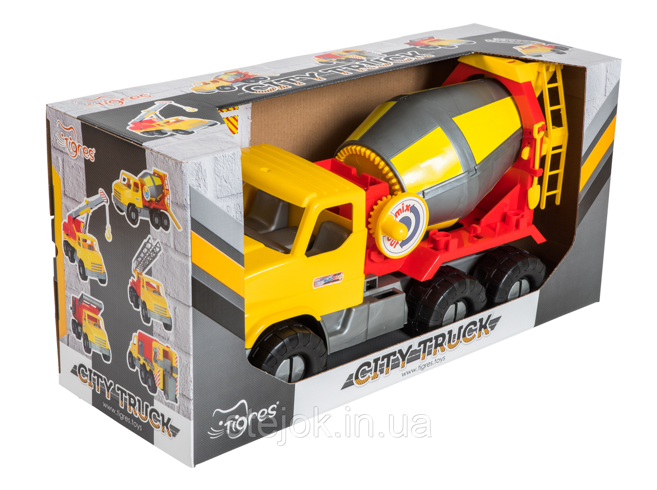 Дитяча іграшка машинка "City Truck" бетонозмішувач в коробці, фото 1
