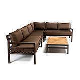 Меблі для тераси «Capri Life» ВЕНГЕ Комплект для відпочинку від Mix-Line., фото 3